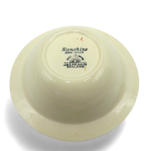 J&G Meakin Sunshine Floral CERAMIC BOWL Vintage Made in England 6 Inches - Picture 8 of 9